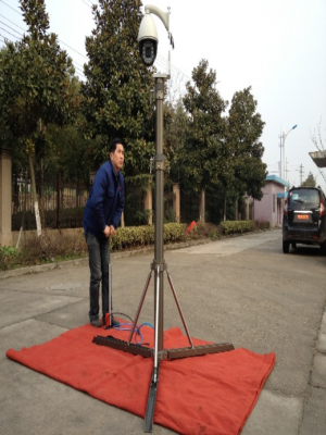 便携三角架摄影升降杆