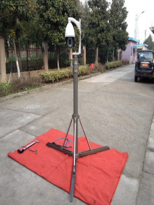 便携三角架监控升降杆